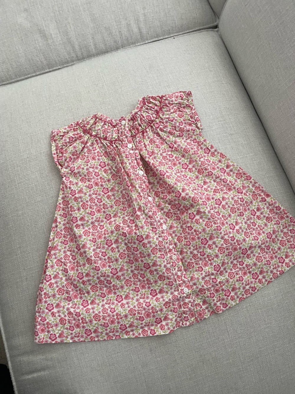 Vintage floral Cotton baby dress